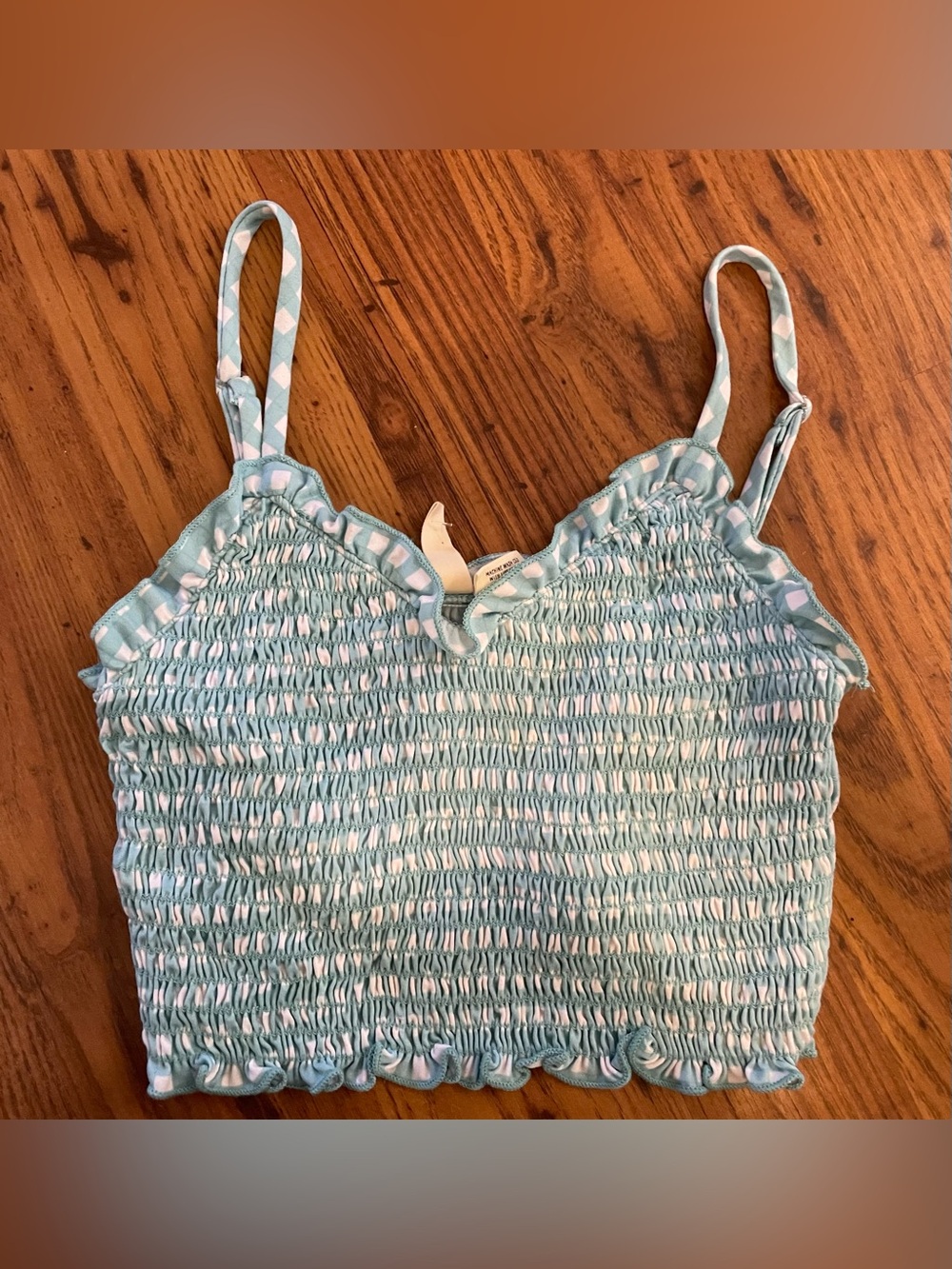 Sky and Sparrow Light Blue Smocked Cami Top small new with tags Tillys